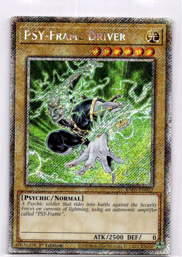 Yugioh PSY-Frame Driver RA05-EN002 NA Print Platinum Secret Rare 1st Edition NM