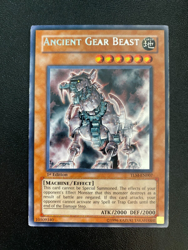 Yugioh Ancient Gear Beast TLM-EN007 Rare 1st Edition MP/LP