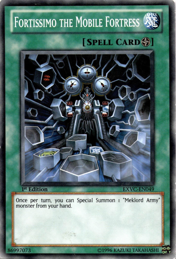 Yugioh Fortissimo the Mobile Fortress EXVC-EN049 Common 1st Edition HP
