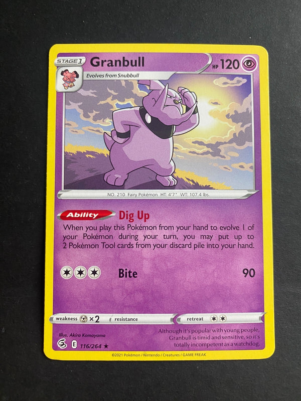 Pokemon Granbull 116/264 Fusion Strikes Rare Non Holo NM