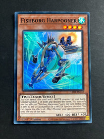 Yugioh Fishborg Harpooner LEDE-EN032 Super Rare 1st Edition LP