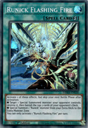 Yugioh Runick Flashing Fire TAMA-EN030 Super Rare 1st Edition NM