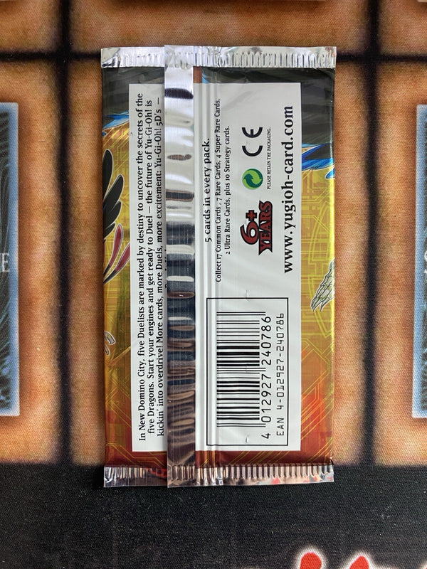 Yugioh 5ds Duelist Pack Crow 1st Edition Sleeved Booster Pack Factory Sealed