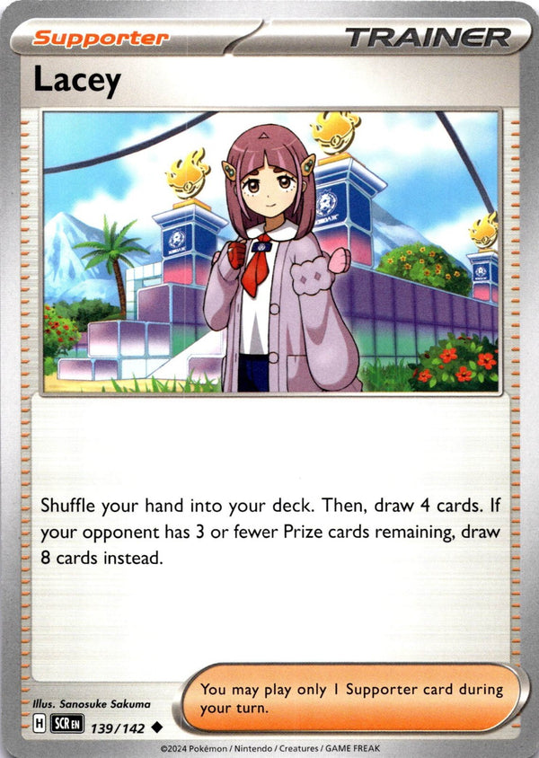 Pokemon Lacey 139/142 Stellar Crown Non Holo NM