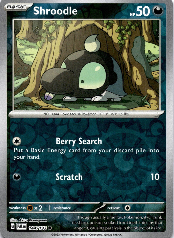 Pokemon Shroodle 144/193 Paldea Evolved Reverse Holo NM