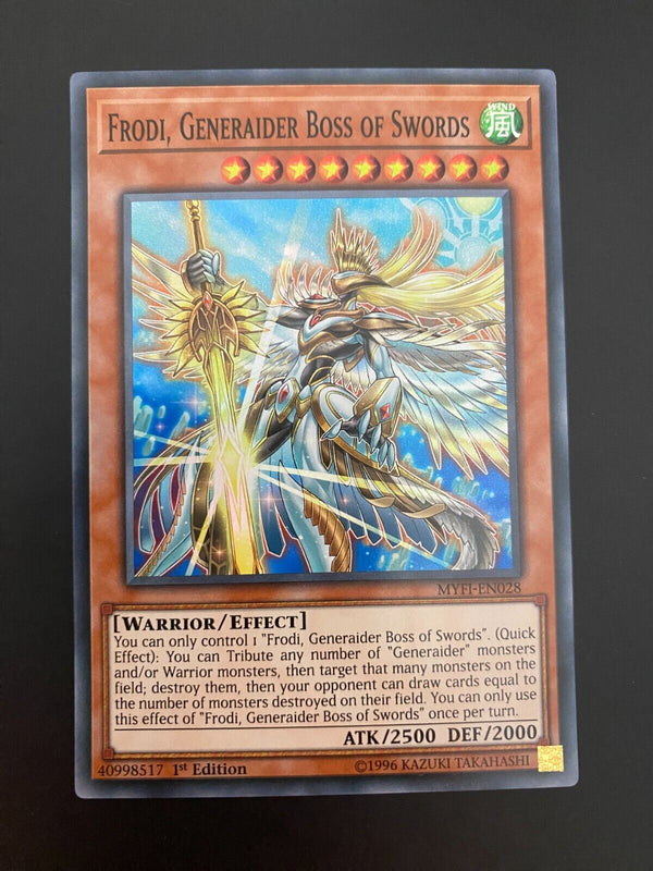 Yugioh Frodi, Generaider Boss of Swords MYFI-EN028 1st Ed Super Rare NM/MINT