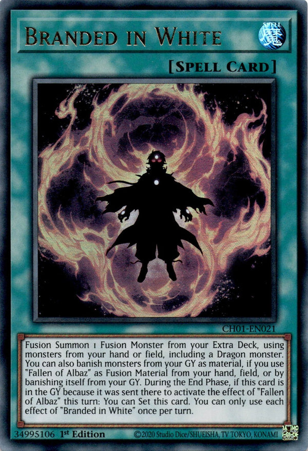 Yugioh Branded in White CH01-EN021 Ultra Rare 1st Edition NM