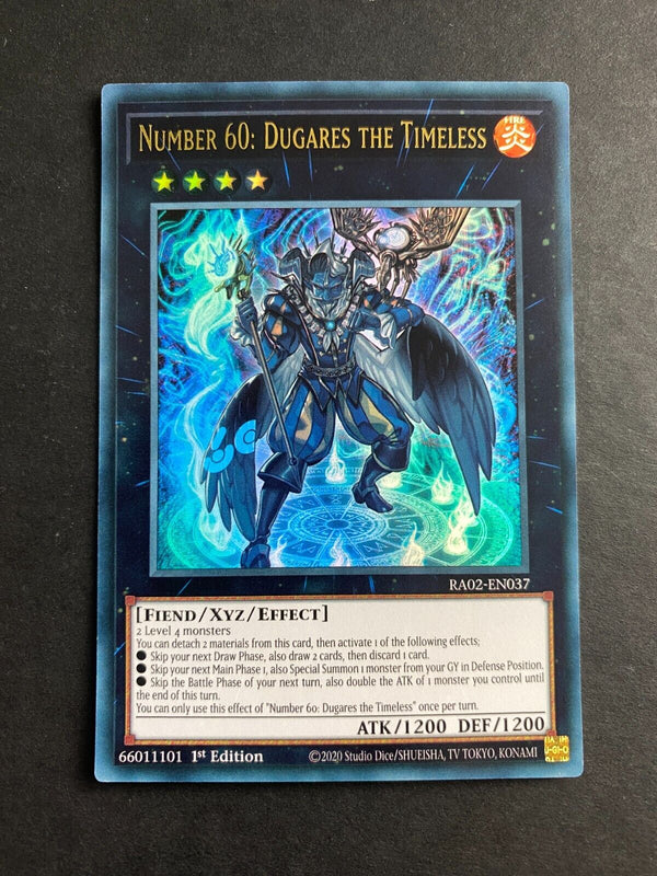 Yugioh Number 60: Dugares the Timeless RA02-EN037 Ultra Rare 1st Edition NM