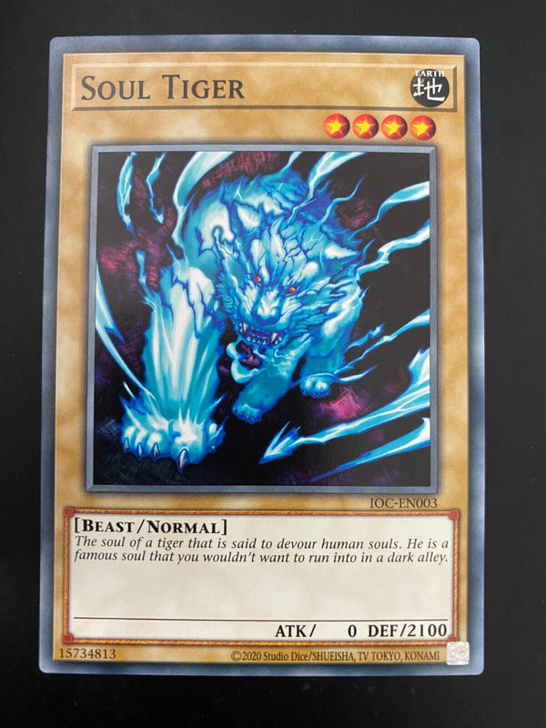 Yugioh Soul Tiger IOC-EN003 Common Unlimited Edition NM/MINT