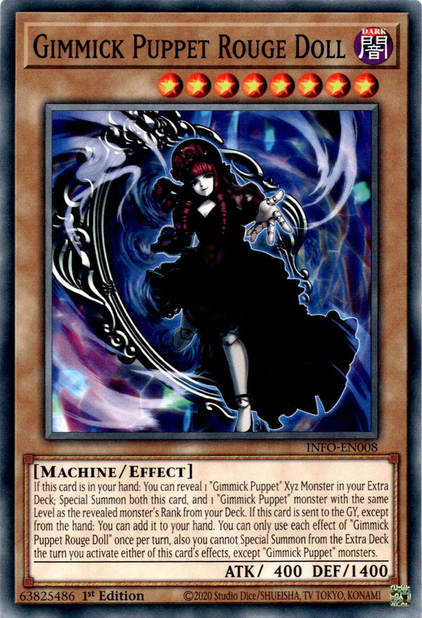 Yugioh Gimmick Puppet Rouge Doll INFO-EN008 Common 1st Edition NM