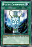 Yugioh Pot of Generosity CRV-EN043 Common 1st Edition DAMAGED/HP