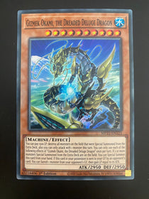 Yugioh Gizmek Okami, the Dreaded Deluge Dragon MP21-EN121 1st Super Rare NM/MINT