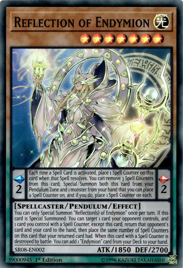 Yugioh Reflection of Endymion SR08-EN002 Super Rare 1st Edition NM