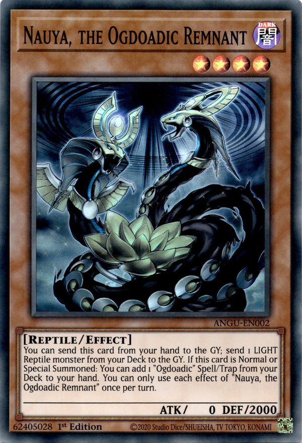 Yugioh Nauya, the Ogdoadic Remnant ANGU-EN002 Super Rare 1st Edition LP/NM