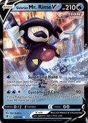 Pokemon Galarian Mr. Rime V 049/189 Astral Radiance Full Art Holo NM