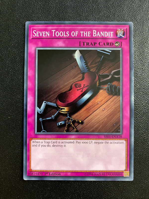 Yugioh Seven Tools of the Bandit SS01-ENA18 Common 1st Edition NM