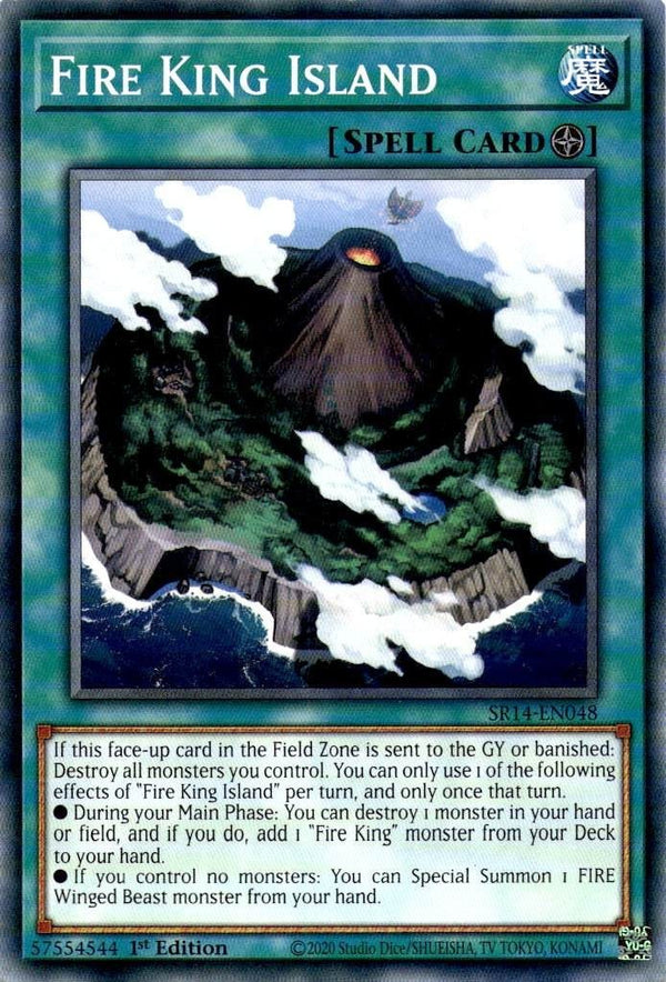 Yugioh Fire King Island SR14-EN048 Common 1st Edition VLP/NM