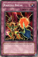 Yugioh Raigeki Break DR1-EN044 Common Unlimited Edition DAMAGED