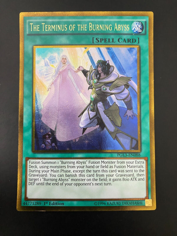 Yugioh The Terminus of the Burning Abyss PGL3-EN088 Gold Rare 1st Edition VLP