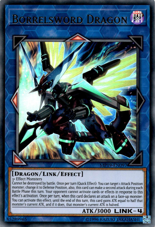 Yugioh Borrelsword Dragon MP19-EN097 Ultra Rare 1st Edition NM