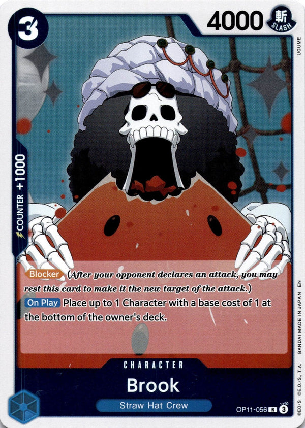 One Piece Brook OP11-056 A Fist of Divine Speed R NM