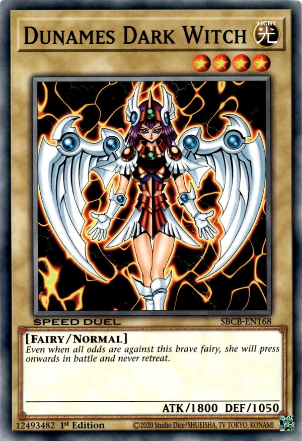 Yugioh Dunames Dark Witch SBCB-EN168 Speed Duel Common 1st Edition NM