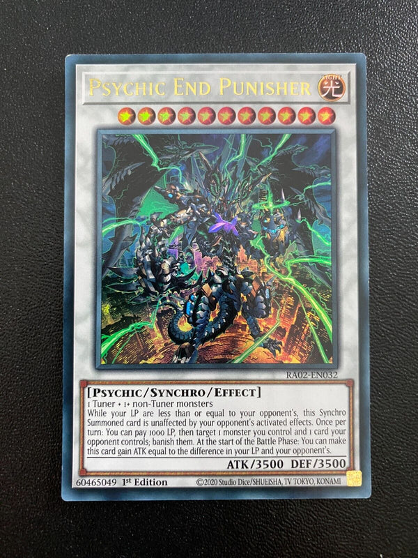 Yugioh Psychic End Punisher RA02-EN032 Ultra Rare 1st Edition NM