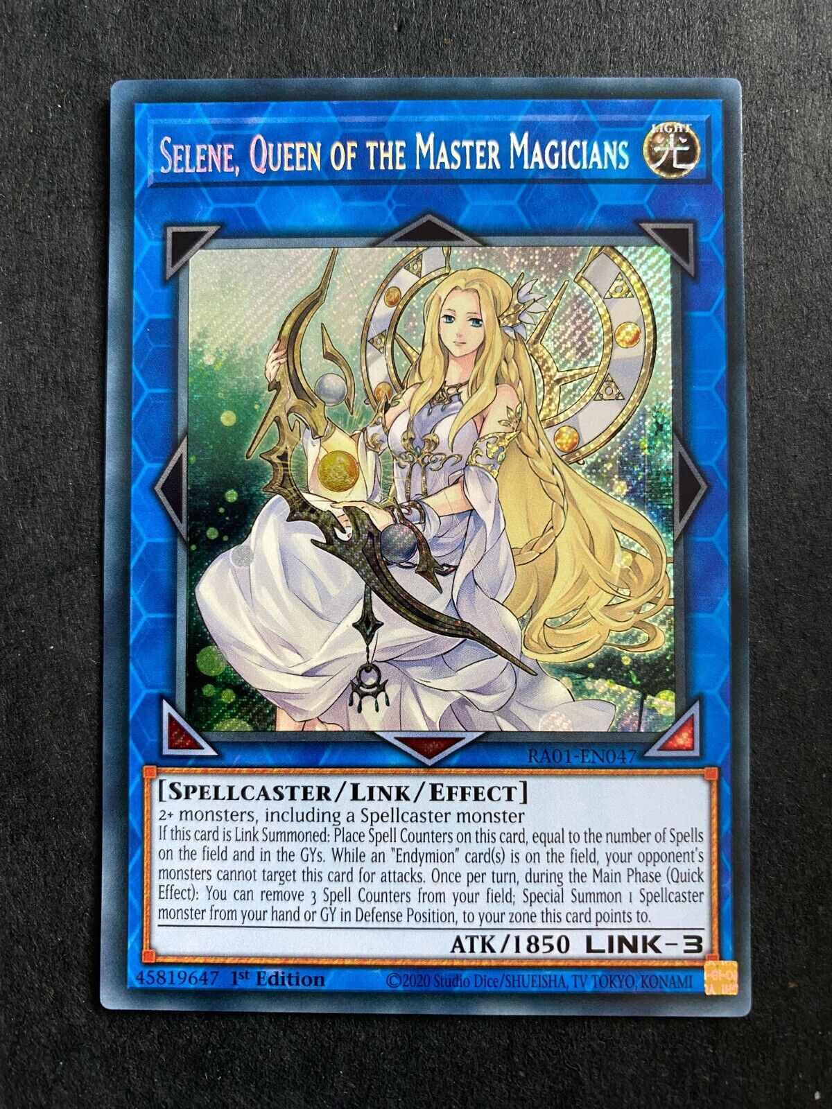 Yugioh Selene, Queen of the Master Magicians RA01-EN047 Secret Rare 1st Ed NM