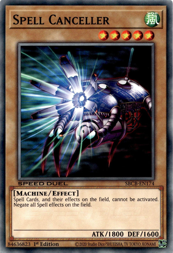 Yugioh Spell Canceller SBCB-EN174 Speed Duel Common 1st Edition NM