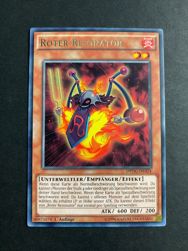 Yugioh Roter Resonator DPDG-DE024 (German) Rare 1st Edition VLP/NM