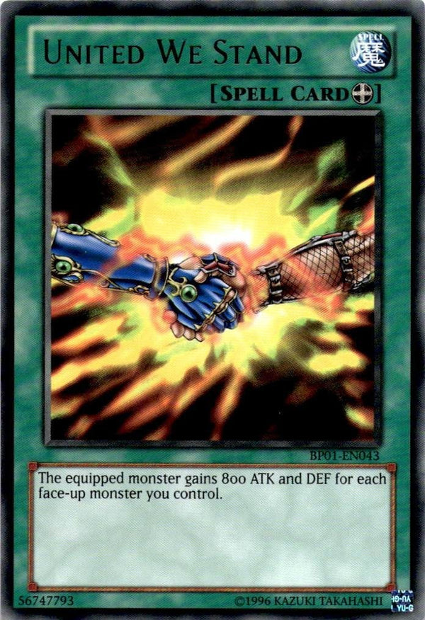 Yugioh United We Stand BP01-EN043 Rare Unlimited Edition NM