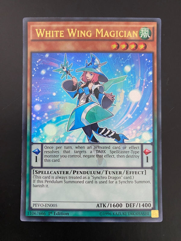 Yugioh White Wing Magician PEVO-EN005 Ultra Rare 1st Edition VLP/NM