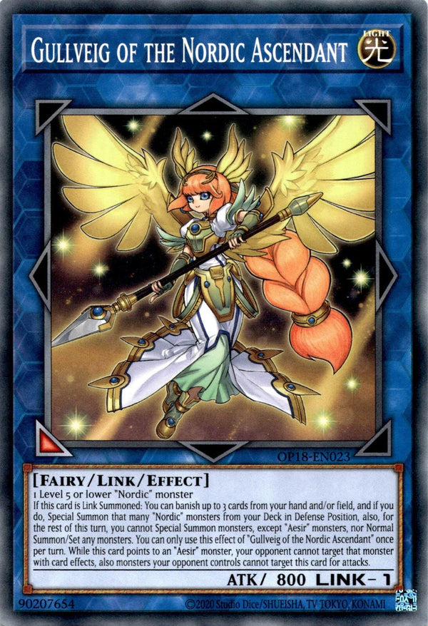 Yugioh Gullveig of the Nordic Ascendant OP18-EN023 Common Unlimited Edition NM