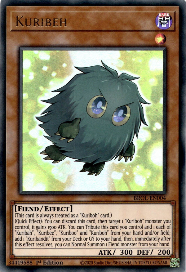 Yugioh Kuribeh BROL-EN004 Ultra Rare 1st Edition VLP/NM
