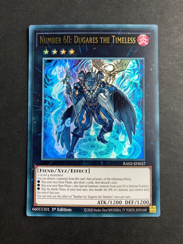 Yugioh Number 60: Dugares the Timeless RA02-EN037 Ultra Rare 1st Edition NM