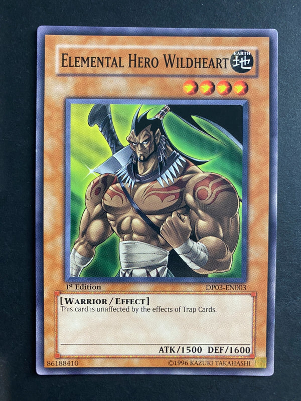 Yugioh Elemental Hero Wildheart DP03-EN003 Common 1st Edition MP