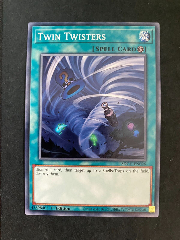 Yugioh Twin Twisters SDCH-EN026 Common 1st Edition NM