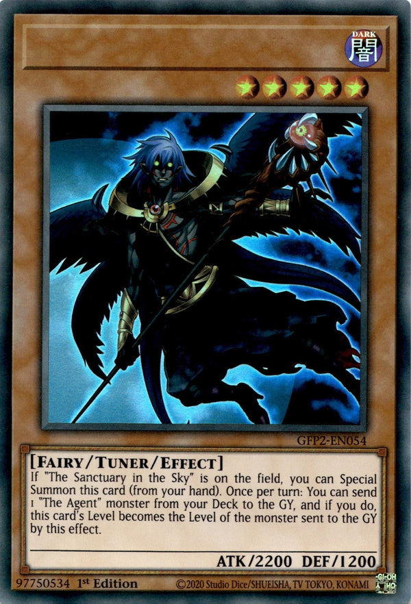 Yugioh The Agent of Entropy - Uranus GFP2-EN054 Ultra Ra Name Indent Msprnt NM