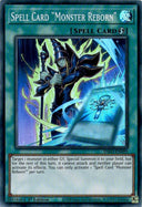Yugioh Spell Card "Monster Reborn" INFO-EN099 Super Rare 1st Edition NM