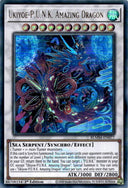 Yugioh Ukiyoe-P.U.N.K. Amazing Dragon BLMM-EN077 Ultra Rare 1st Edition NM