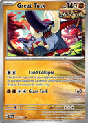 Pokemon Great Tusk 055/131 Prismatic Evolutions Non Holo NM