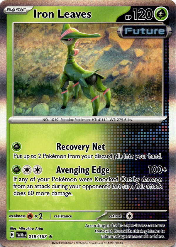 Pokemon Iron Leaves 019/167 Twilight Masquerade Holo NM