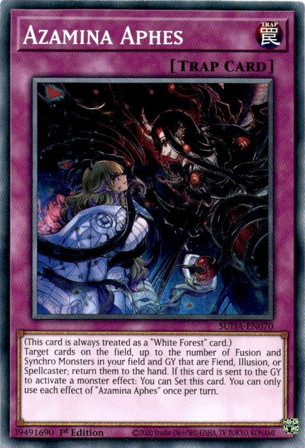 Yugioh Azamina Aphes SUDA-EN070 Common 1st Edition NM