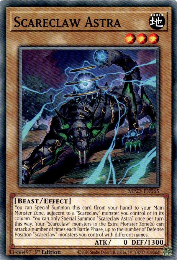 Yugioh Scareclaw Astra MP23-EN065 Common 1st Edition NM