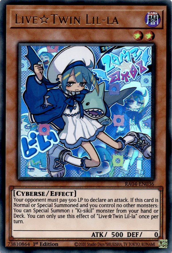 Yugioh LiveTwin Lil-la RA04-EN036 Ultra Rare 1st Edition NM