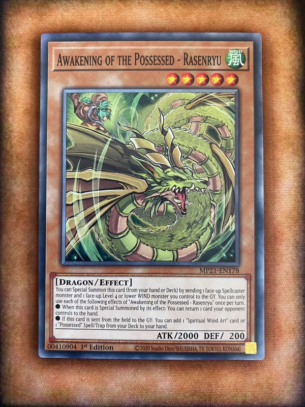 Yugioh Awakening of the Possessed - Rasenryu MP21-EN178 Common 1st Ed NM/MINT