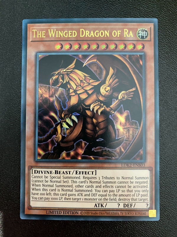 Yugioh The Winged Dragon of Ra LDK2-ENS03 Ultra Rare Limited Edition NM