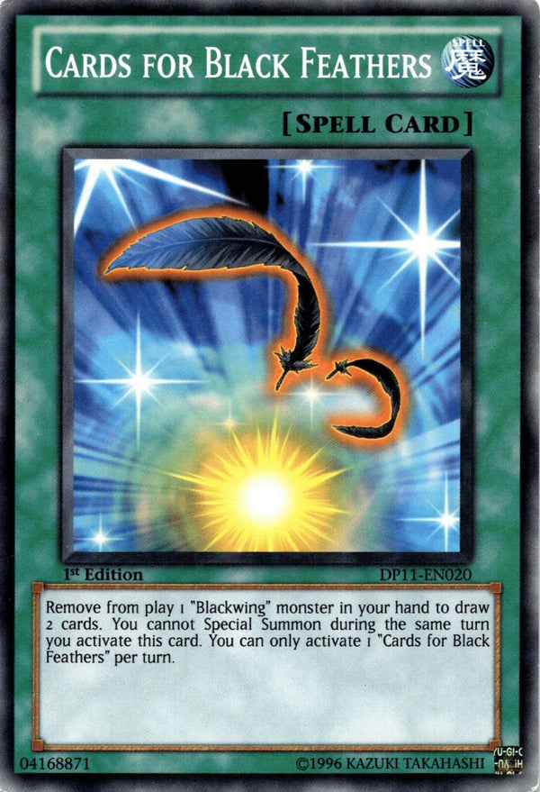 Yugioh Cards for Black Feathers DP11-EN020 Common 1st Edition HP/MP