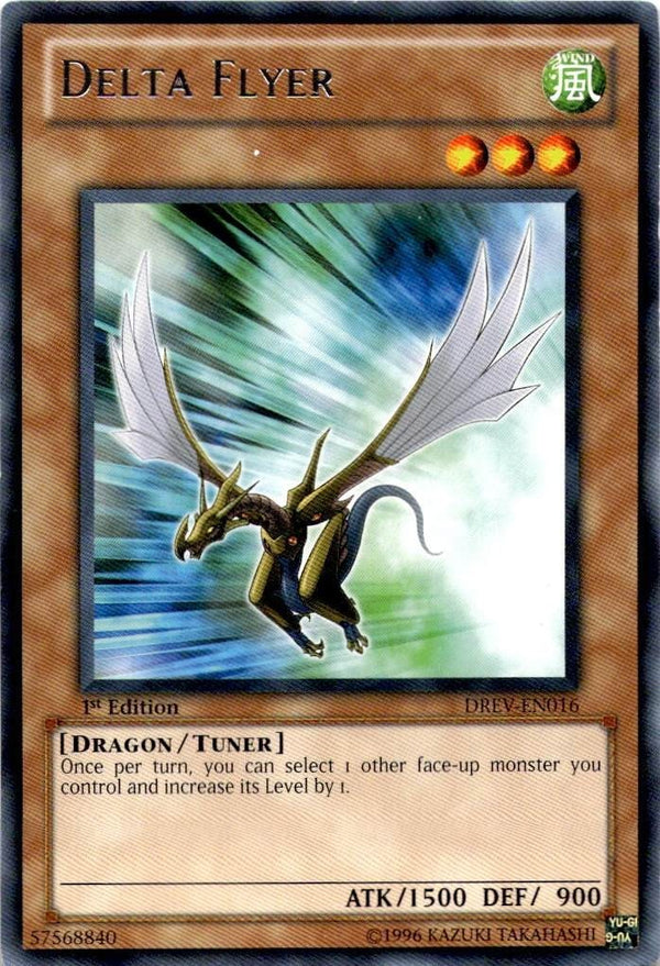 Yugioh Delta Flyer DREV-EN016 Rare 1st Edition HP