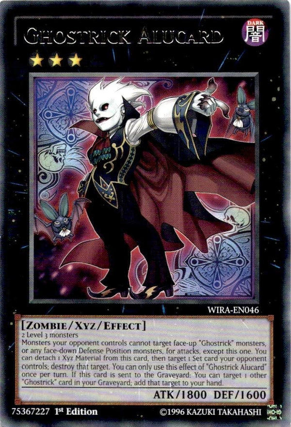 Yugioh Ghostrick Alucard WIRA-EN046 Rare 1st Edition VLP/NM